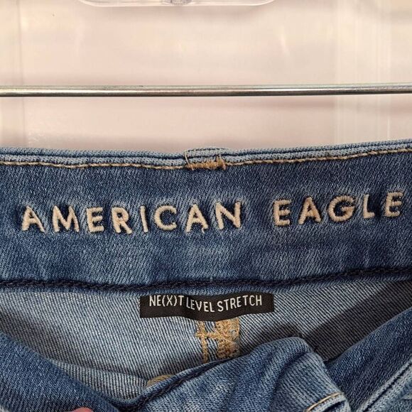 American Eagle Women's Next Level Stretch Curvy Highest Rise Jegging size 8 Shor - Picture 5 of 7